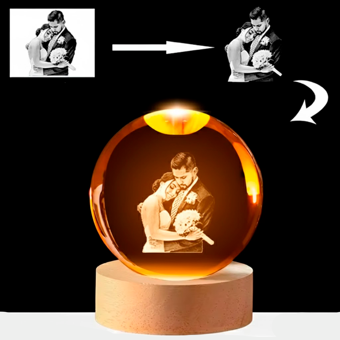Esfera de cristal personalizada