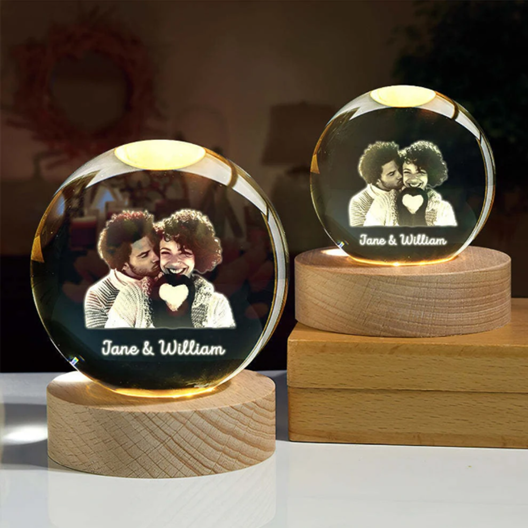 Esfera de cristal personalizada