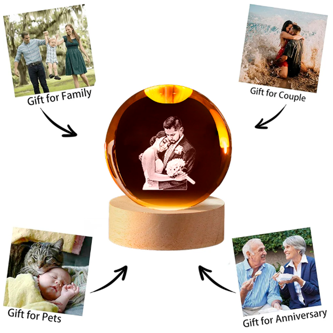 Esfera de cristal personalizada
