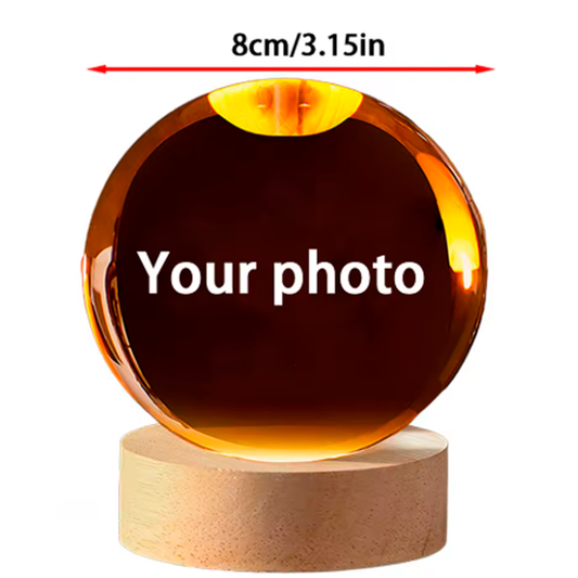 Esfera de cristal personalizada