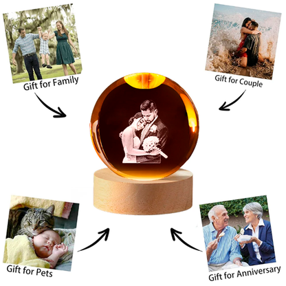 Esfera de cristal personalizada
